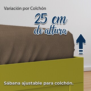 Foto 6 | Juego de Sábanas NubiSuave RELIEVE-KS color Marrón King Size 4 Piezas