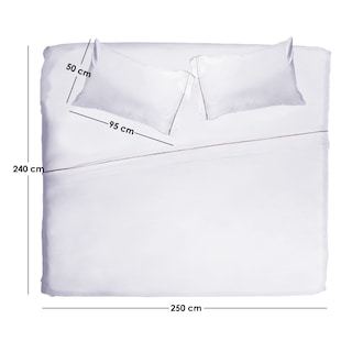Foto 5 | Juego de Sábanas Aquila Platinum color Blanco de Microfibra Super Suave King Size