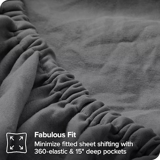 Foto 4 | Set Sábanas King Size B.Kind & Beyond color Gris 4 Piezas