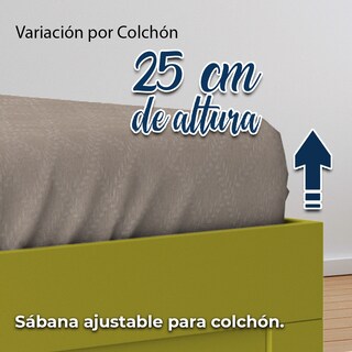 Foto 5 | Juego de Sábanas NubiSuave color Arena King Size Microfibra Suave Relieve