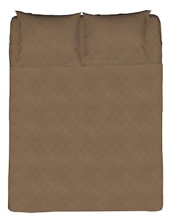 Foto 1 | Juego de Sábanas Matrimonial NubiSuave RELIEVE-MAT color Marrón 2800 Hilos 4 Piezas
