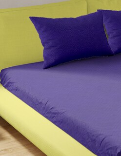 Foto 2 | Juego de Sábanas Matrimonial NubiSuave RELIEVE-MAT color Azul 2800 Hilos 4 Piezas