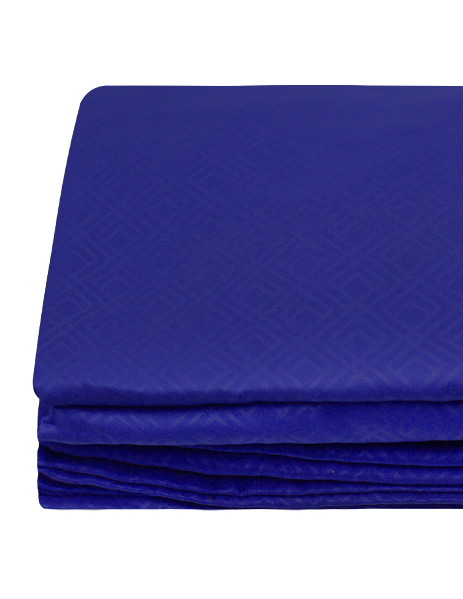 Foto 5 pulgar | Juego de Sábanas Matrimonial NubiSuave RELIEVE-MAT color Azul 2800 Hilos 4 Piezas