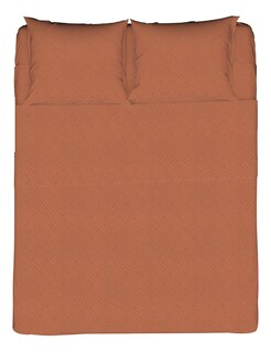 Foto 1 | Juego de Sábanas Matrimonial NubiSuave RELIEVE-MAT color Cobre 2800 Hilos 4 Piezas