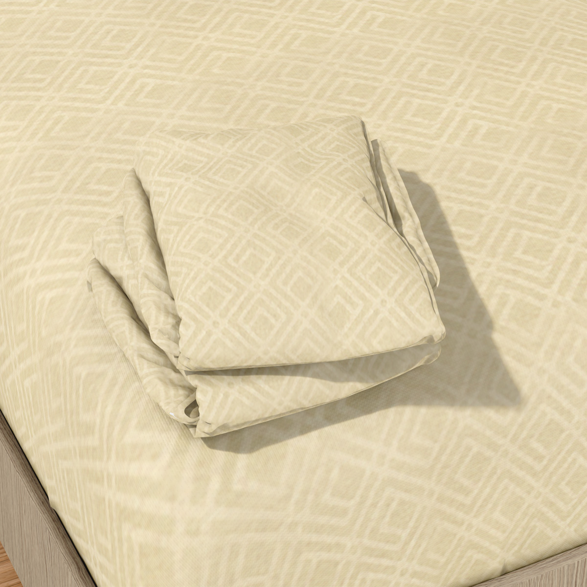 Foto 7 pulgar | Juego de Sábanas Matrimonial NubiSuave RELIEVE-MAT color Beige 2800 Hilos 4 Piezas