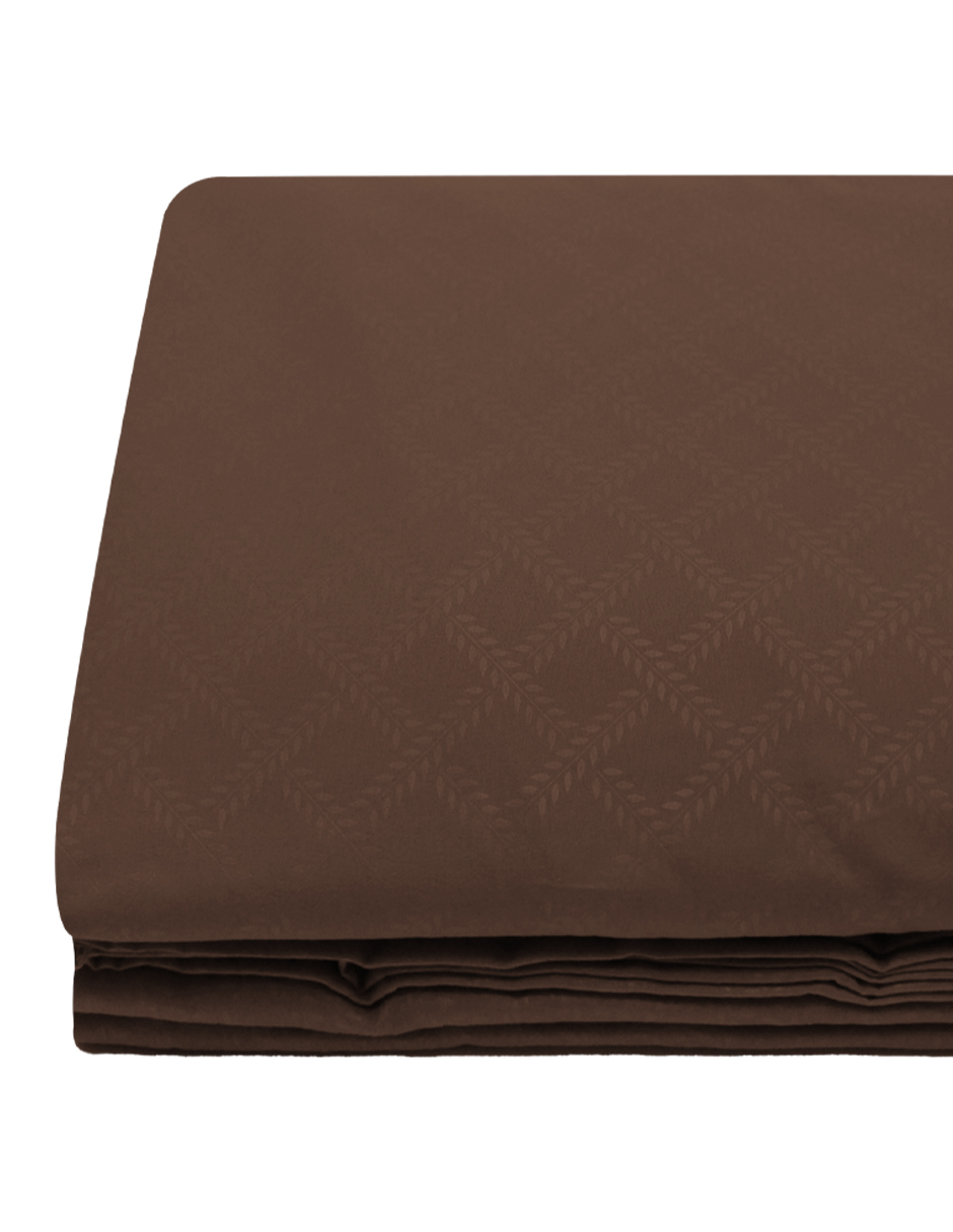 Foto 5 pulgar | Juego de Sabanas Matrimonial NubiSuave RELIEVE-MAT color Marrón 2800 Hilos 4 Piezas