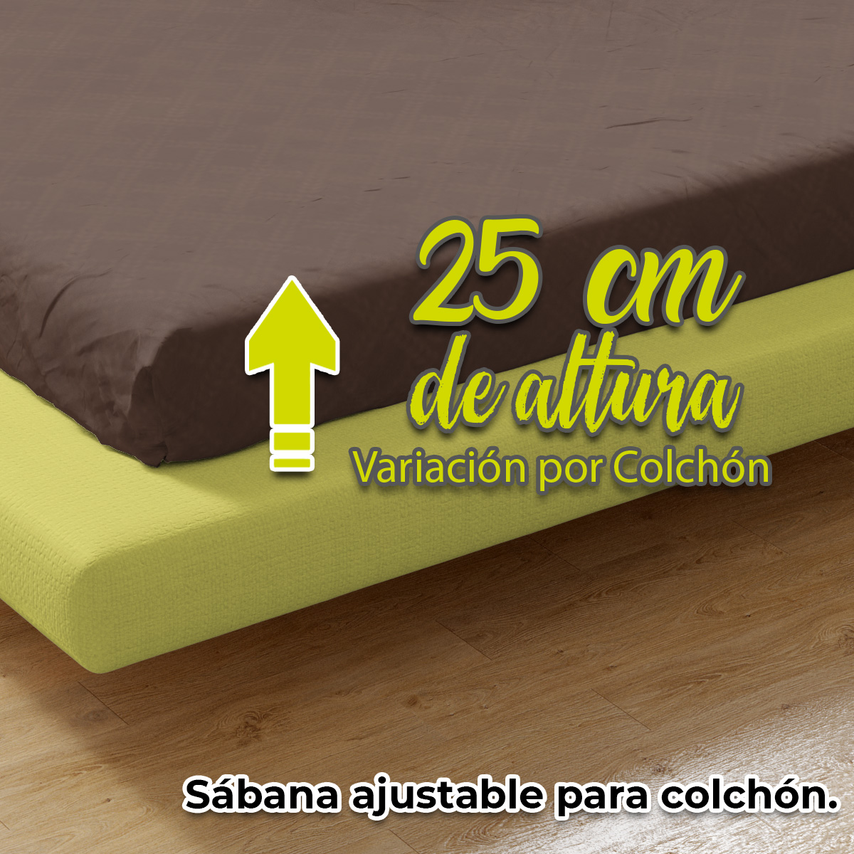 Foto 5 | Juego de Sabanas Matrimonial NubiSuave RELIEVE-MAT color Marrón 2800 Hilos 4 Piezas