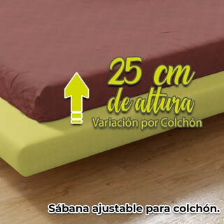 Foto 5 | Juego de Sabanas NubiSuave de Relieve Matrimonial Diseño 2800 Hilos color Naranja Microfibra 4 Piezas