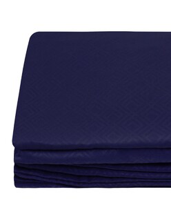Foto 4 | Juego de Sabanas NubiSuave de Relieve Matrimonial Diseño 2800 Hilos color Azul Marino Microfibra 4 Piezas