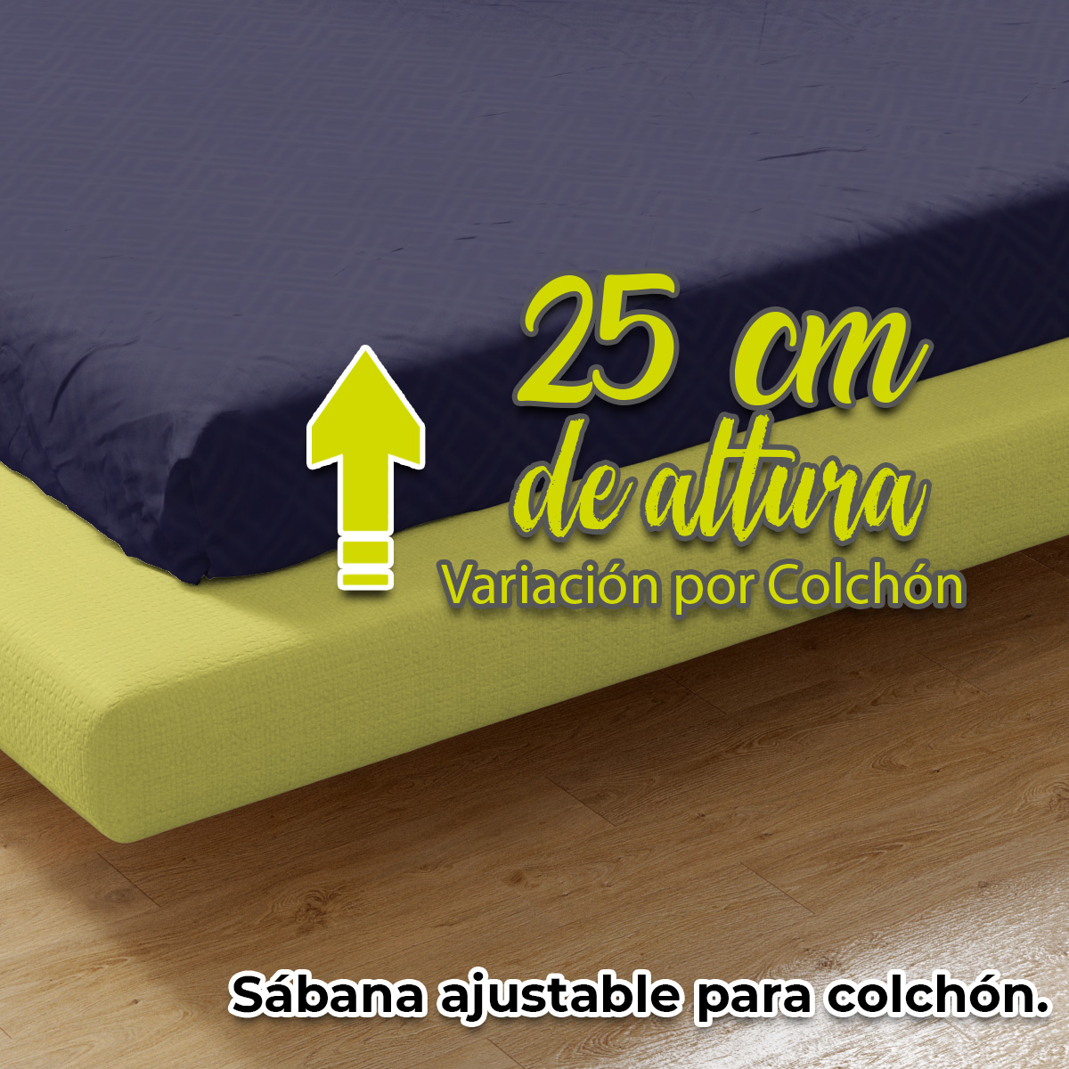 Foto 6 pulgar | Juego de Sabanas NubiSuave de Relieve Matrimonial Diseño 2800 Hilos color Azul Marino Microfibra 4 Piezas