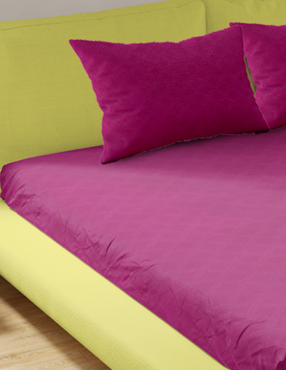 Foto 3 pulgar | Juego de Sabanas NubiSuave de Relieve Matrimonial Diseño 2800 Hilos color Fucsia Microfibra 4 Piezas