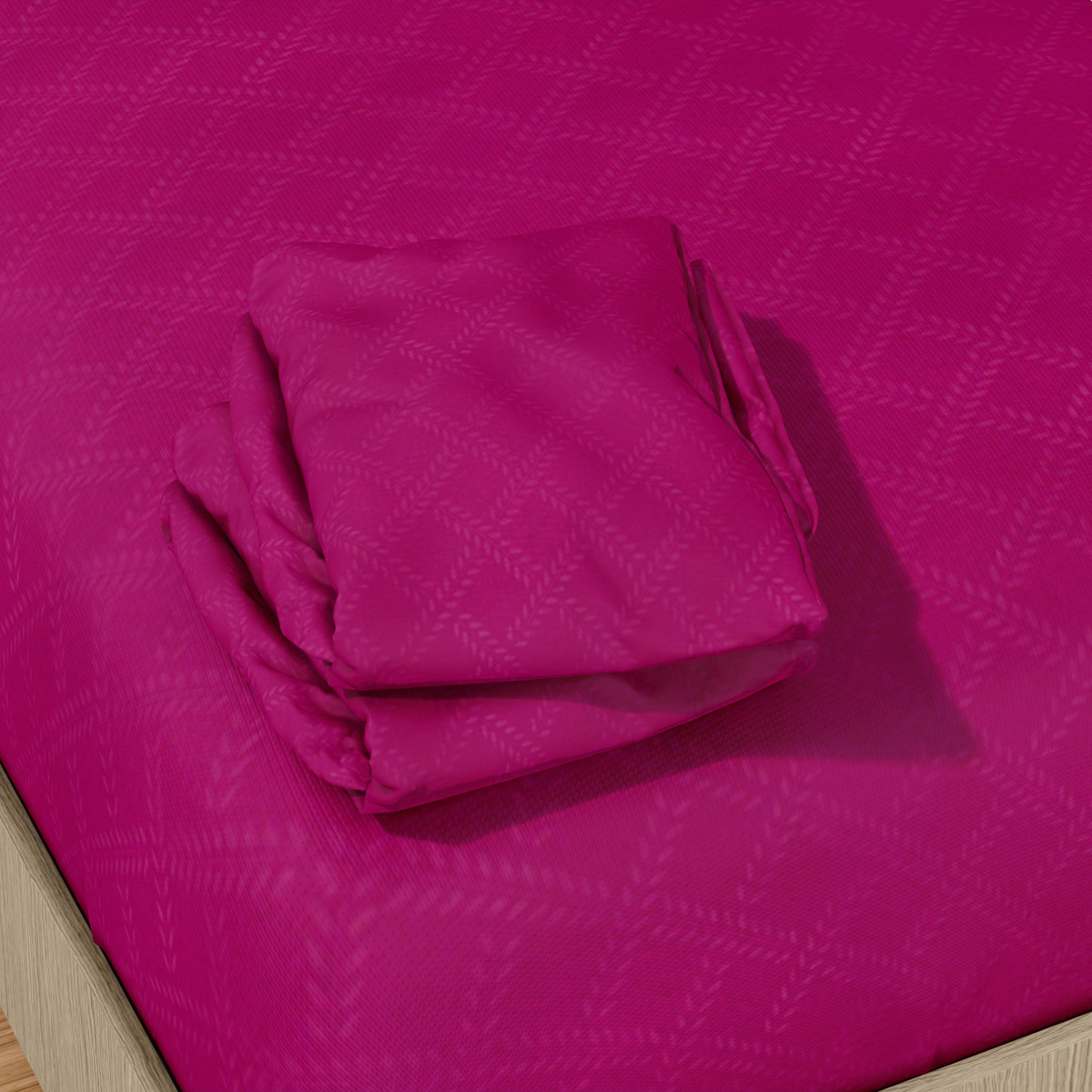 Foto 7 pulgar | Juego de Sabanas NubiSuave de Relieve Matrimonial Diseño 2800 Hilos color Fucsia Microfibra 4 Piezas