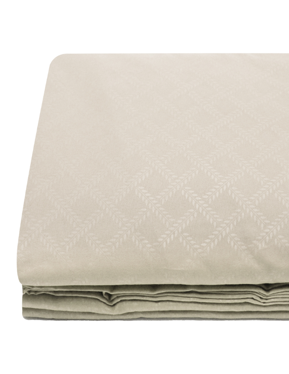 Foto 4 | Juego de Sabanas NubiSuave de Relieve Matrimonial Diseño 2800 Hilos color Crema Microfibra 4 Piezas
