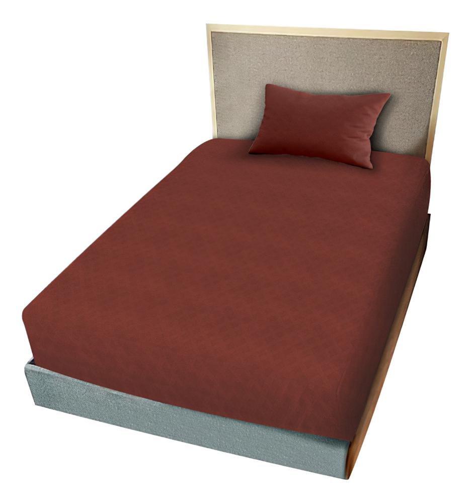 Juego de Sabanas NubiSuave Cama Individual color Shedrón Microfibra Amplias