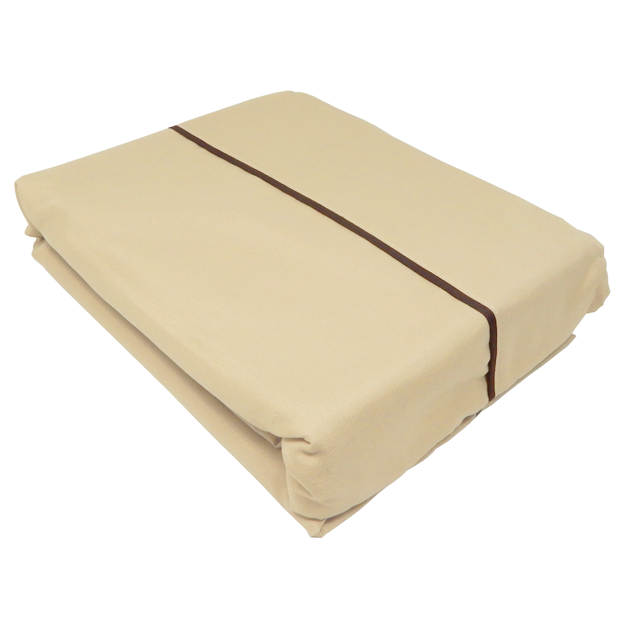 Juego de Sábanas Aquila S0155 color Beige Matrimonial Taupe Microfibra Súper Suave