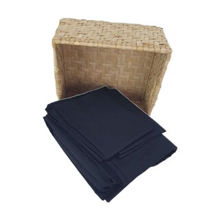 Foto 2 | Set De Sabanas Almoda Negro Matrimonial (plana, Cajón Y 2 Funda)