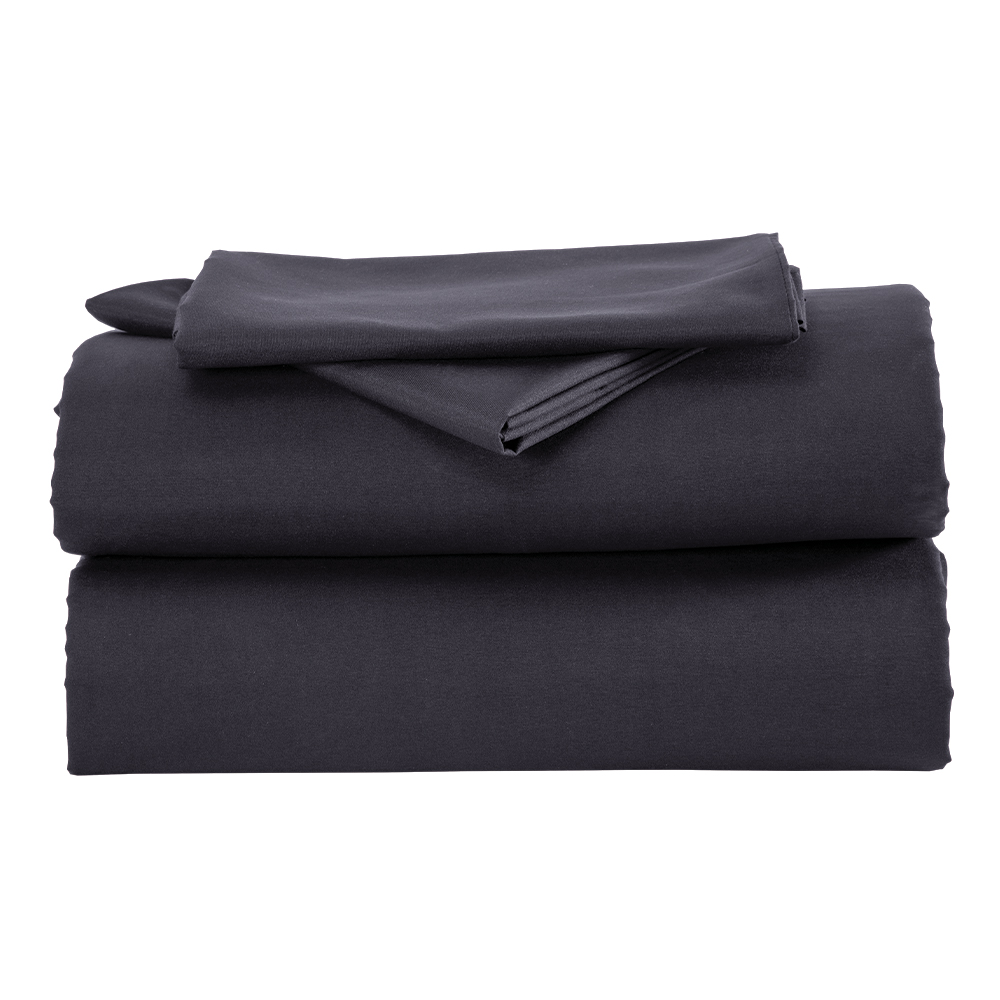 Juego Sábana Suave Cotton Fresh Negro King Size Concord