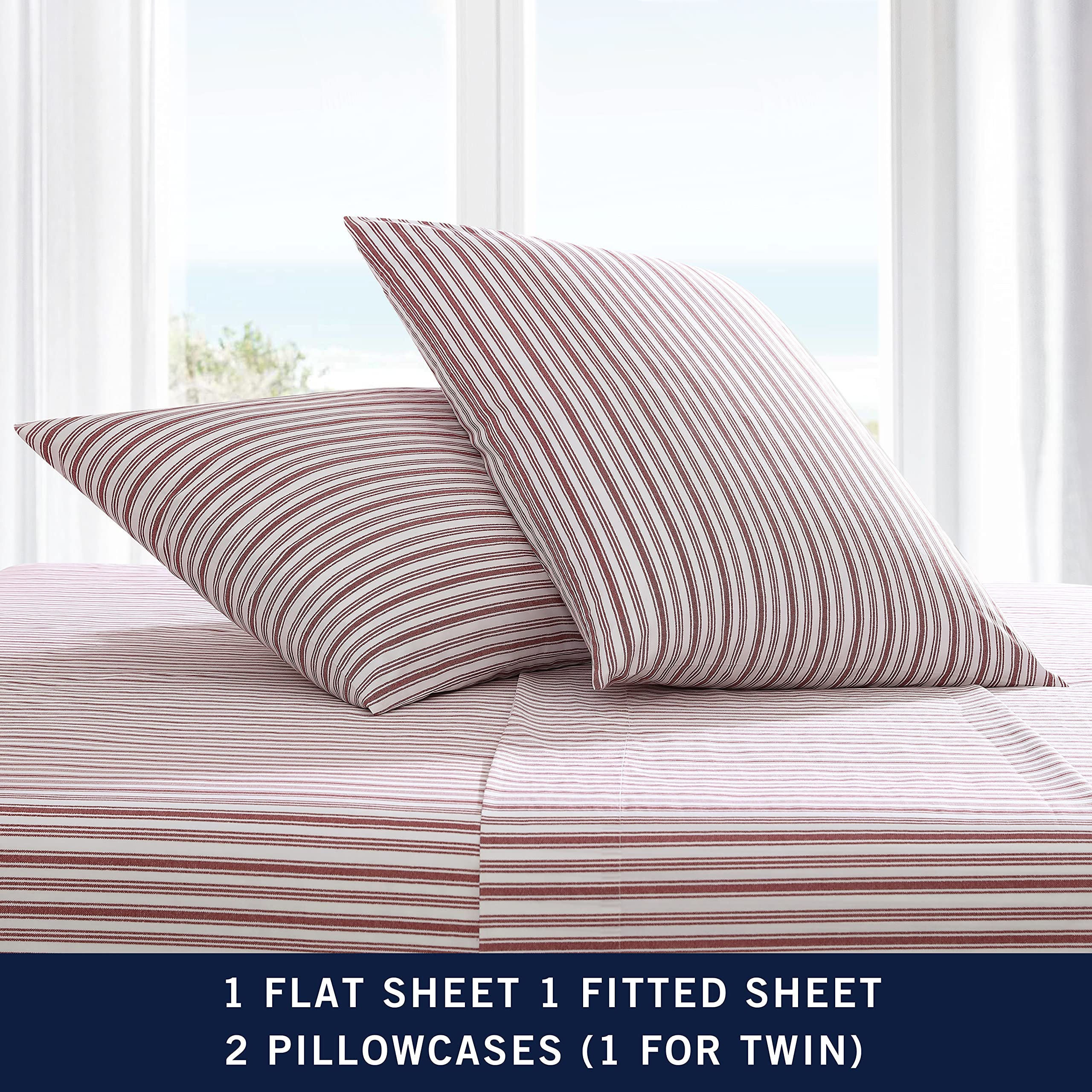 Foto 6 pulgar | Venta Internacional - Juego De Sábanas Nautica Percale Collection 100% Algodón King