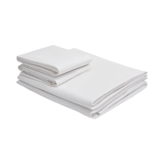 Foto 3 | Juego De Sabanas Solid Saten Blanco 100% Algodón De 300 Hilos Matrimonial