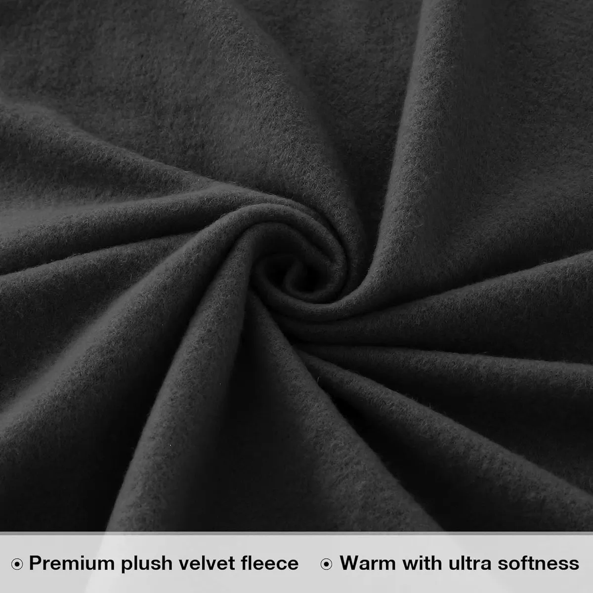 Foto 4 pulgar | Juego De Sábanas Polar Ultra Suave Matrimonial Negro