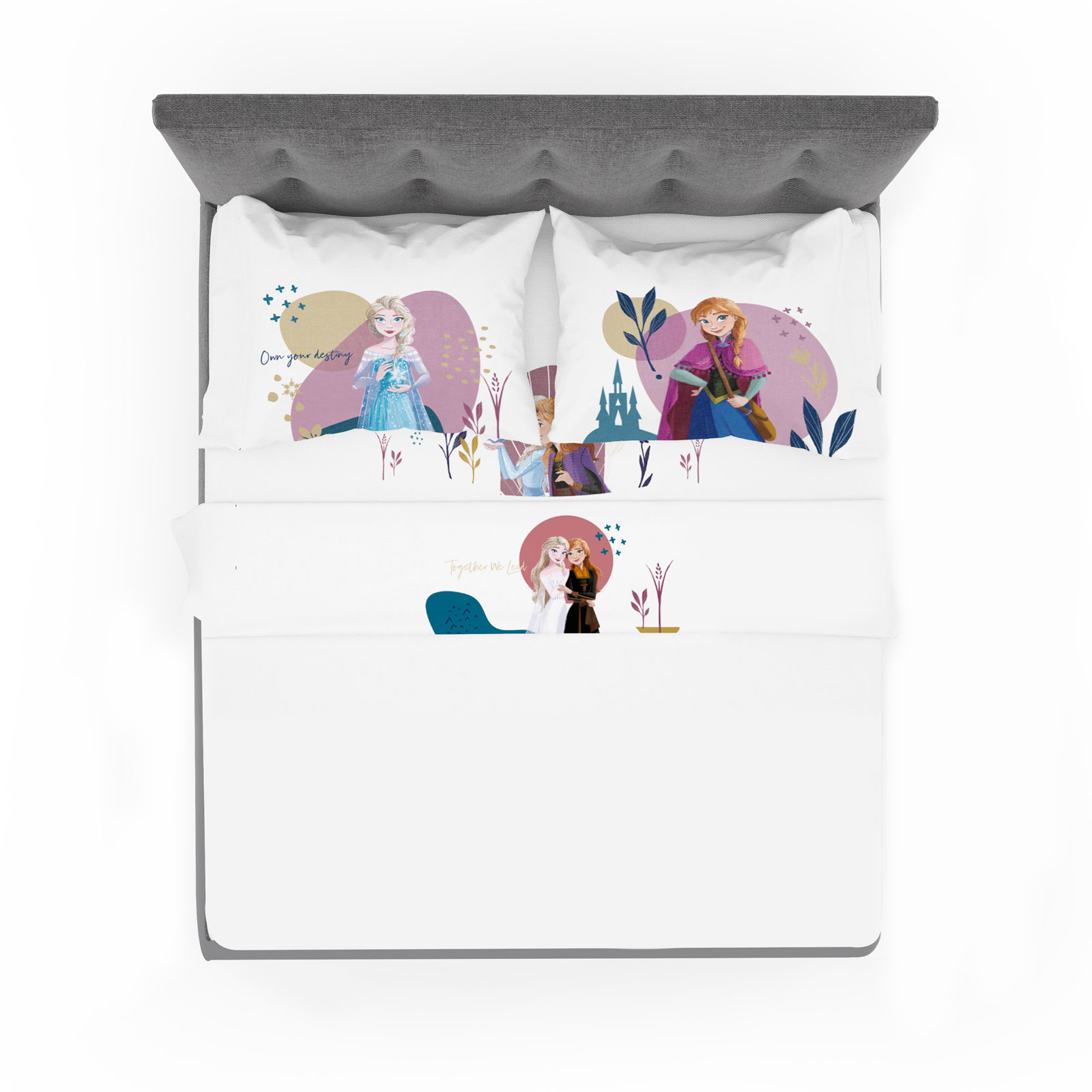 Foto 1 | Juego De Sábanas Matrimoniales Frozen Compañeras