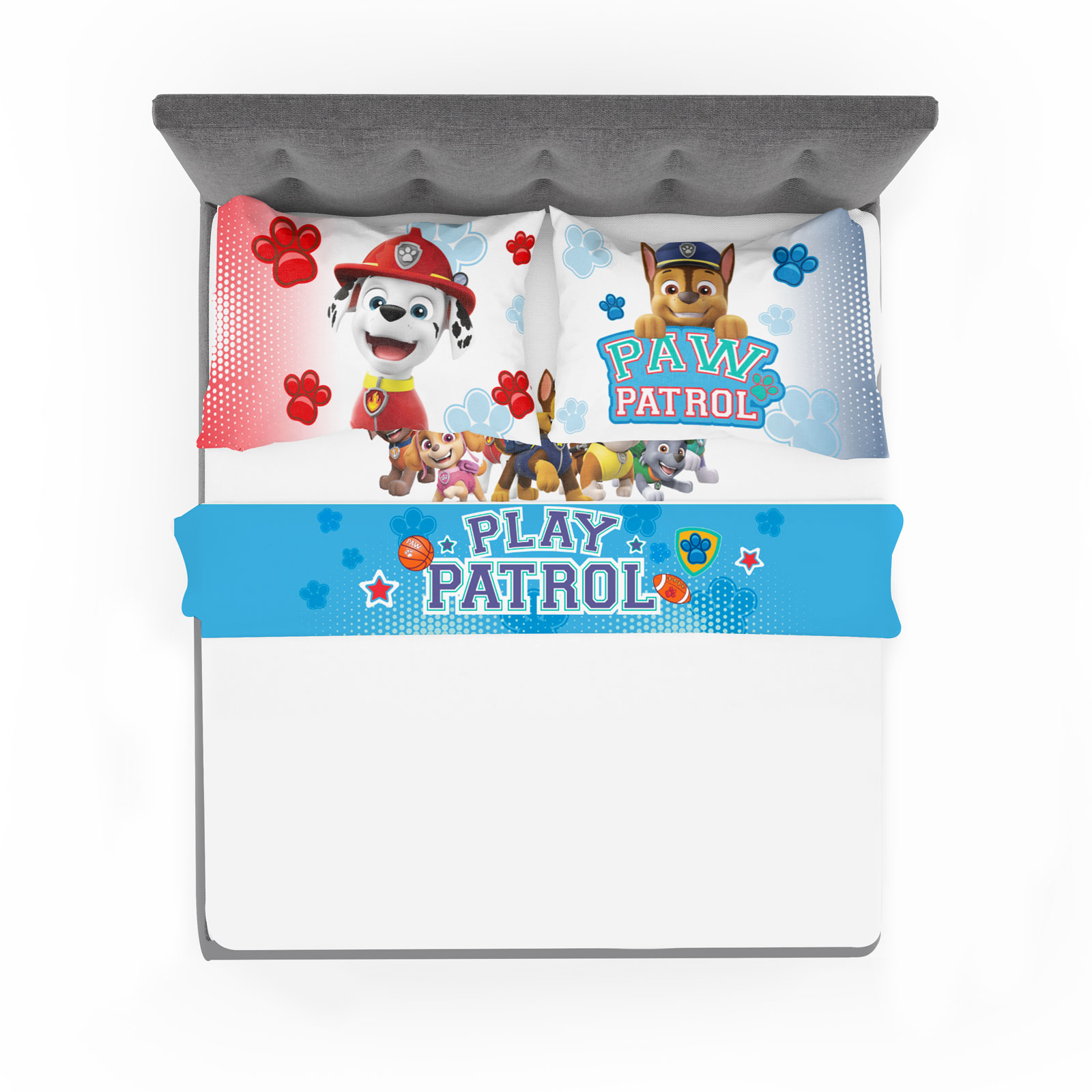 Juego De Sábanas Matrimoniales Paw Patrol Deportes