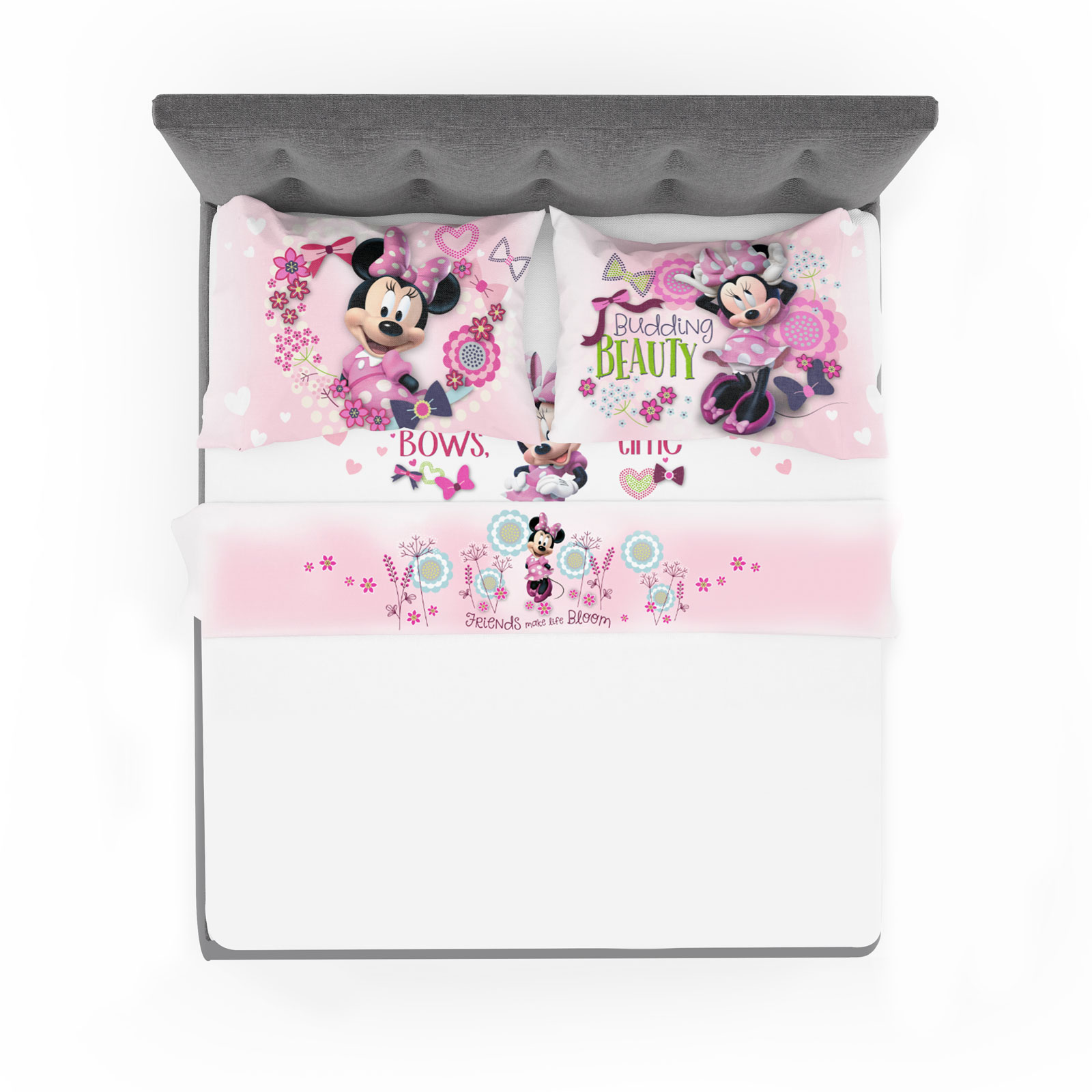 Juego de Sábanas Proviedencia Matrimonial Minnie Estampado de Flores