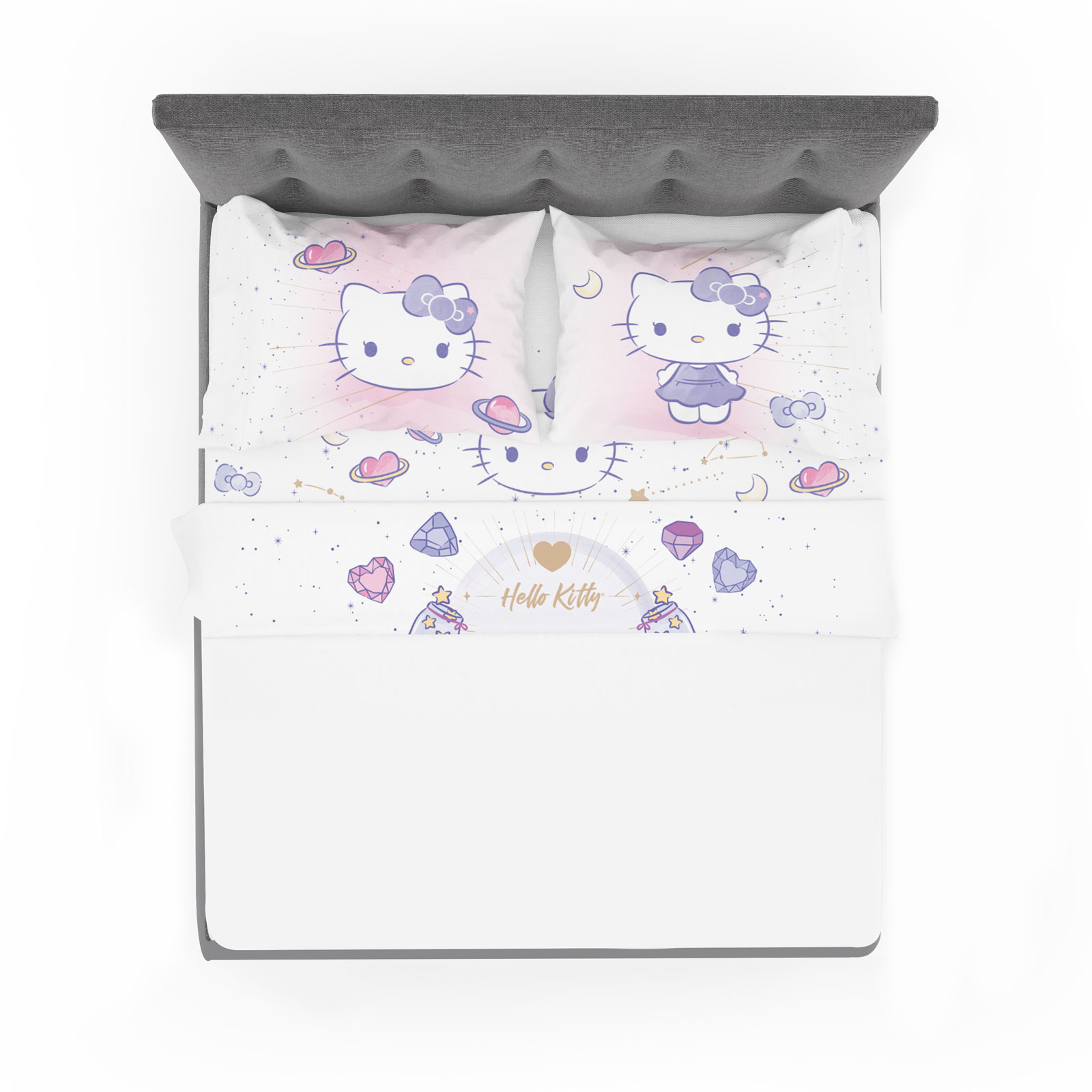 Juego De Sábanas Individuales Hello Kitty