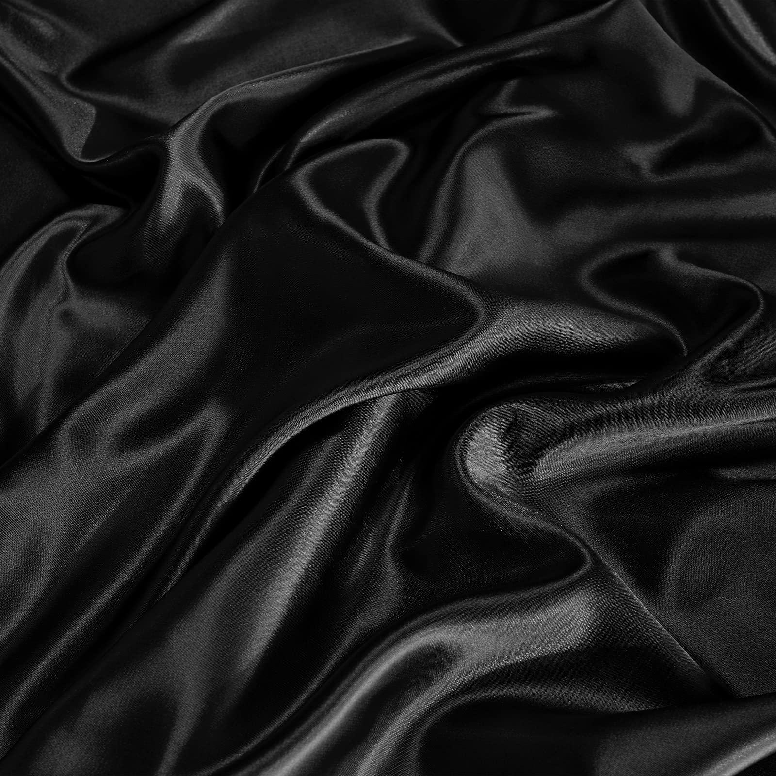 Foto 6 pulgar | Juego De Sábanas Cozylux, Satinadas, Tamaño Queen, Color Negro, 4 Piezas - Venta Internacional.