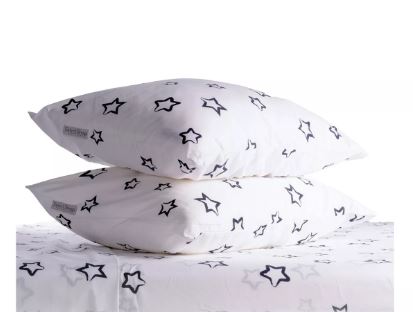 Foto 2 pulgar | Juego De Sabanas Matrimonial Color Blanco Diseño Estrellas