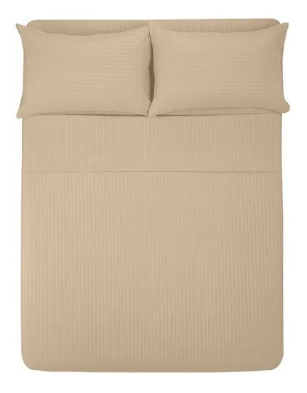 Foto 2 pulgar | Juego de Sábanas Wünd Beige Matrimoniales 4 Piezas