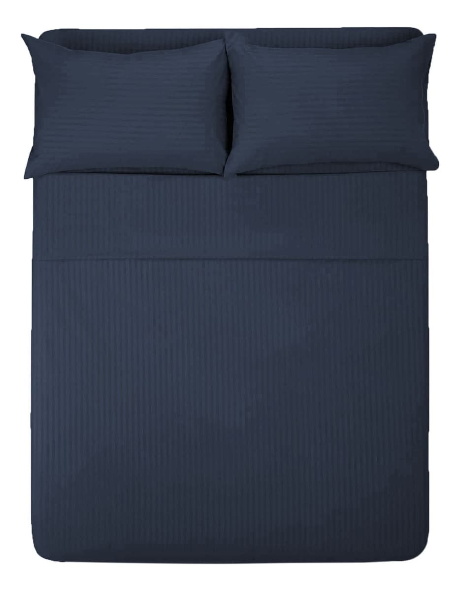 Juego de Sábanas Wünd Azul Marino Matrimoniales 4 Piezas $1,026