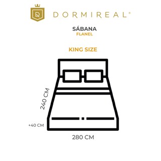 Foto 3 | Juego de Sábana Dormireal Flannel Montreal Roja King Size