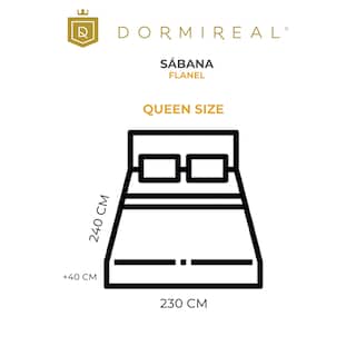 Foto 3 | Juego de Sábana Dormireal Flannel Montreal Roja Queen Size