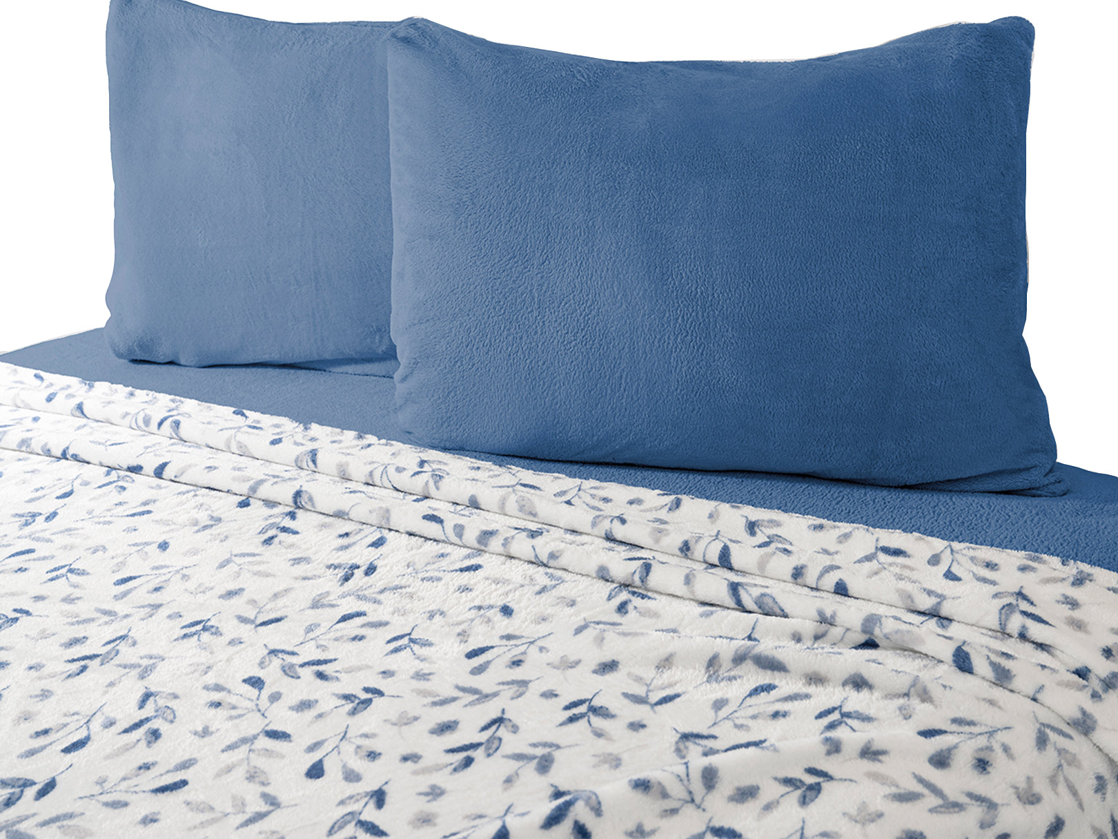 Juego de Sábanas Dormireal Flannel Toronto Azul King Size