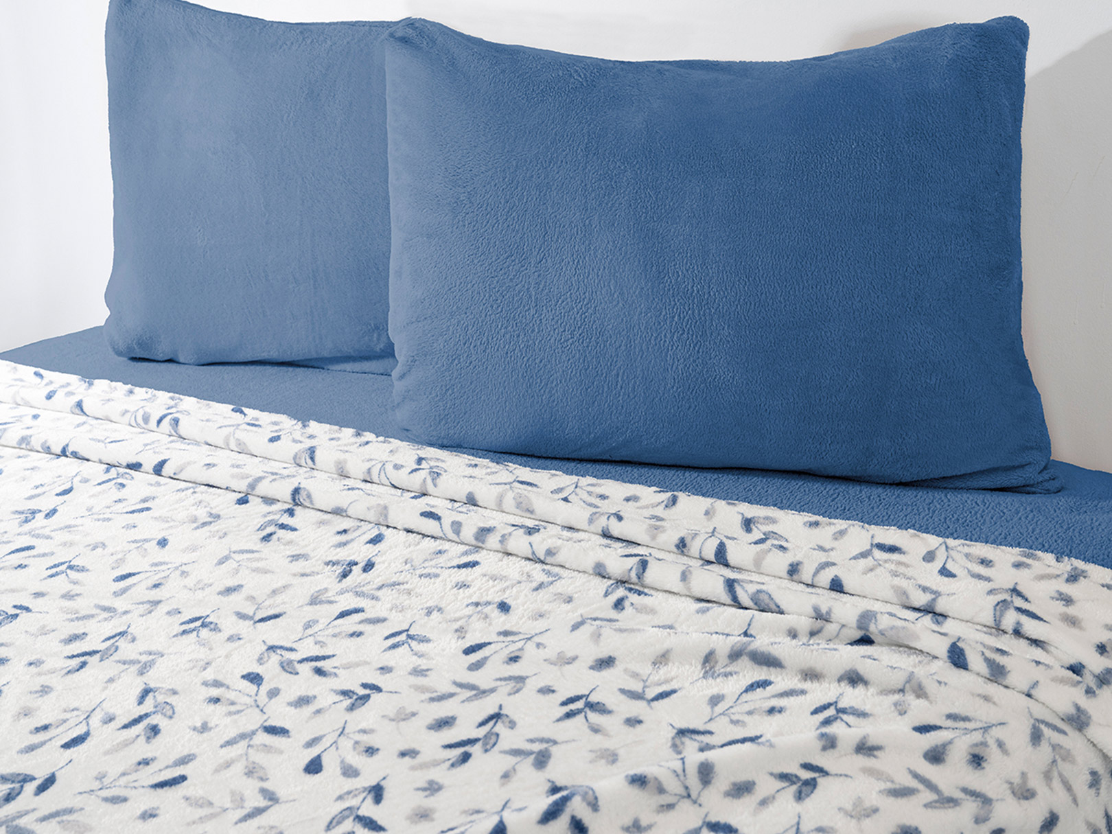 Foto 4 pulgar | Juego de Sábanas Dormireal Flannel Toronto Azul King Size