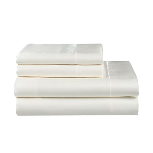 Juego de Sábanas Juicy Couture Satén de Seda King Blancas - Venta Internacional