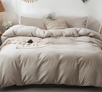 Foto 3 | Juego de Funda de Edredón Moomee Bedding de Algodón Lavado Queen - Venta Internacional