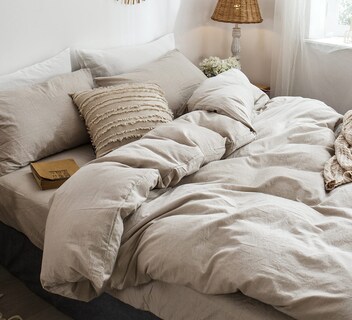 Foto 5 | Juego de Funda de Edredón Moomee Bedding de Algodón Lavado Queen - Venta Internacional