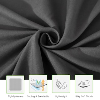 Foto 3 | Juego de Sábanas Ilavande Grey Queen Serie 1800 De Microfibra 4 Piezas - Venta Internacional