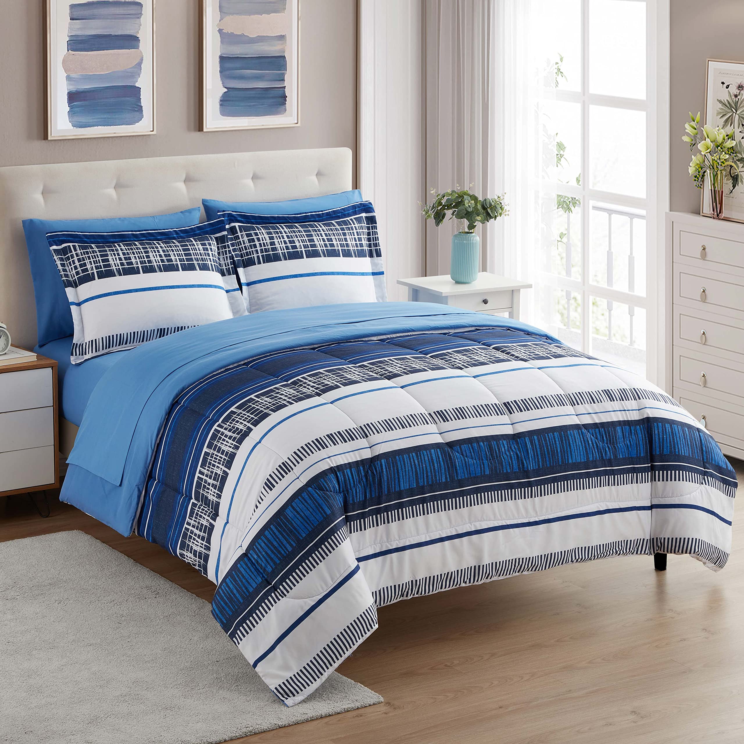 Foto 1 | Set De Edredón Sweet Home Collection Mediterranean Twin - Venta Internacional