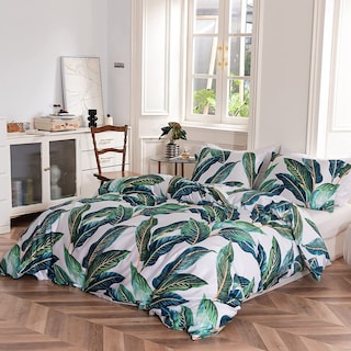 Foto 5 | Funda Nórdica Lifetb Tropical Green Leaf Queen de Algodón - Venta Internacional