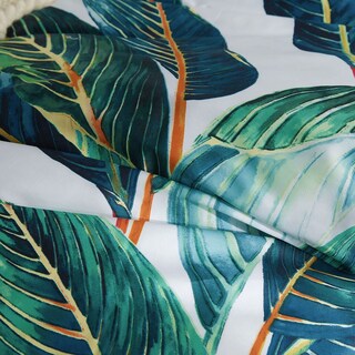 Foto 6 | Funda Nórdica Lifetb Tropical Green Leaf Queen de Algodón - Venta Internacional