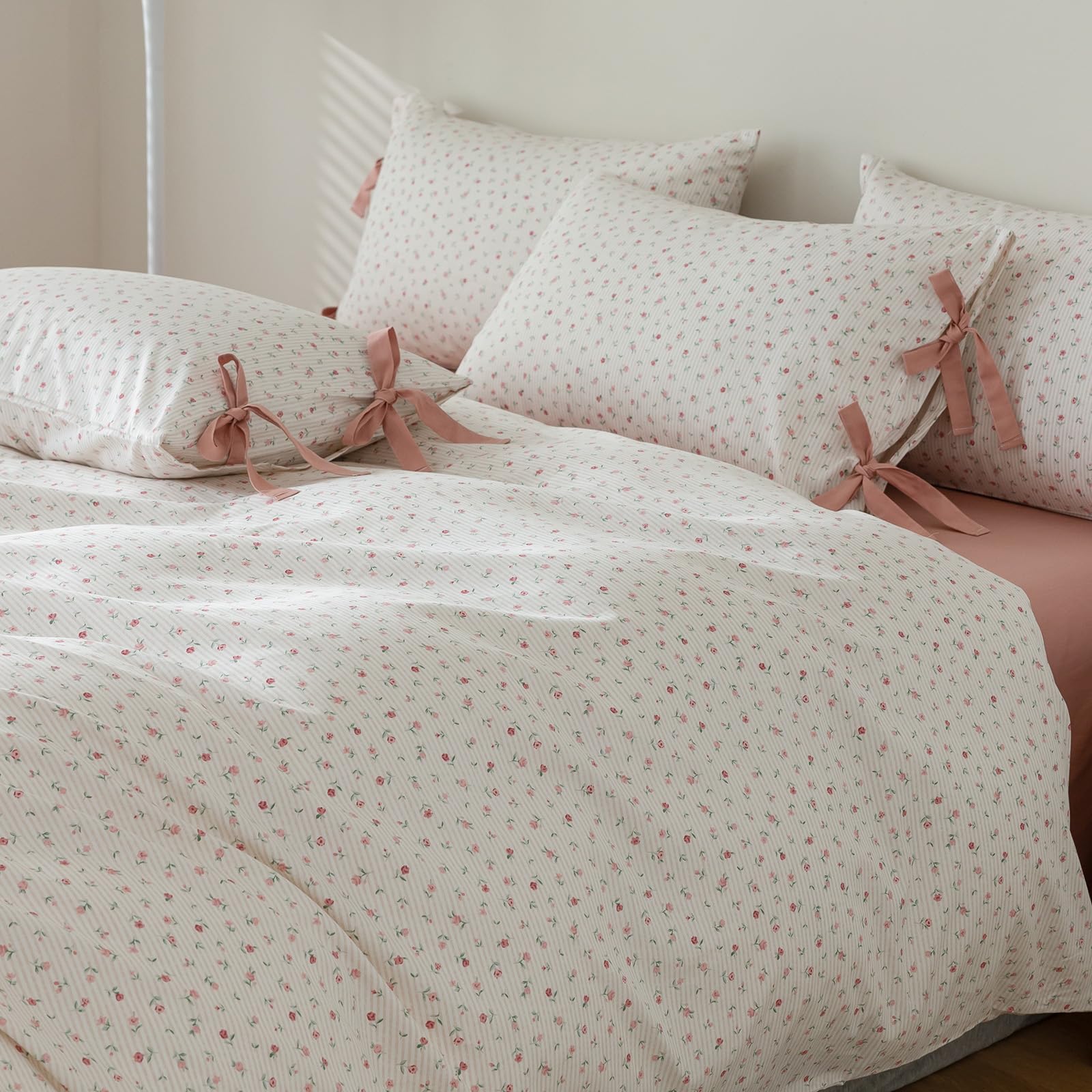 Foto 2 | Funda de Edredón Highbuy con Estampado de Flores Botánicas Doble Y 2 Fundas De Almohada - Venta Internacional