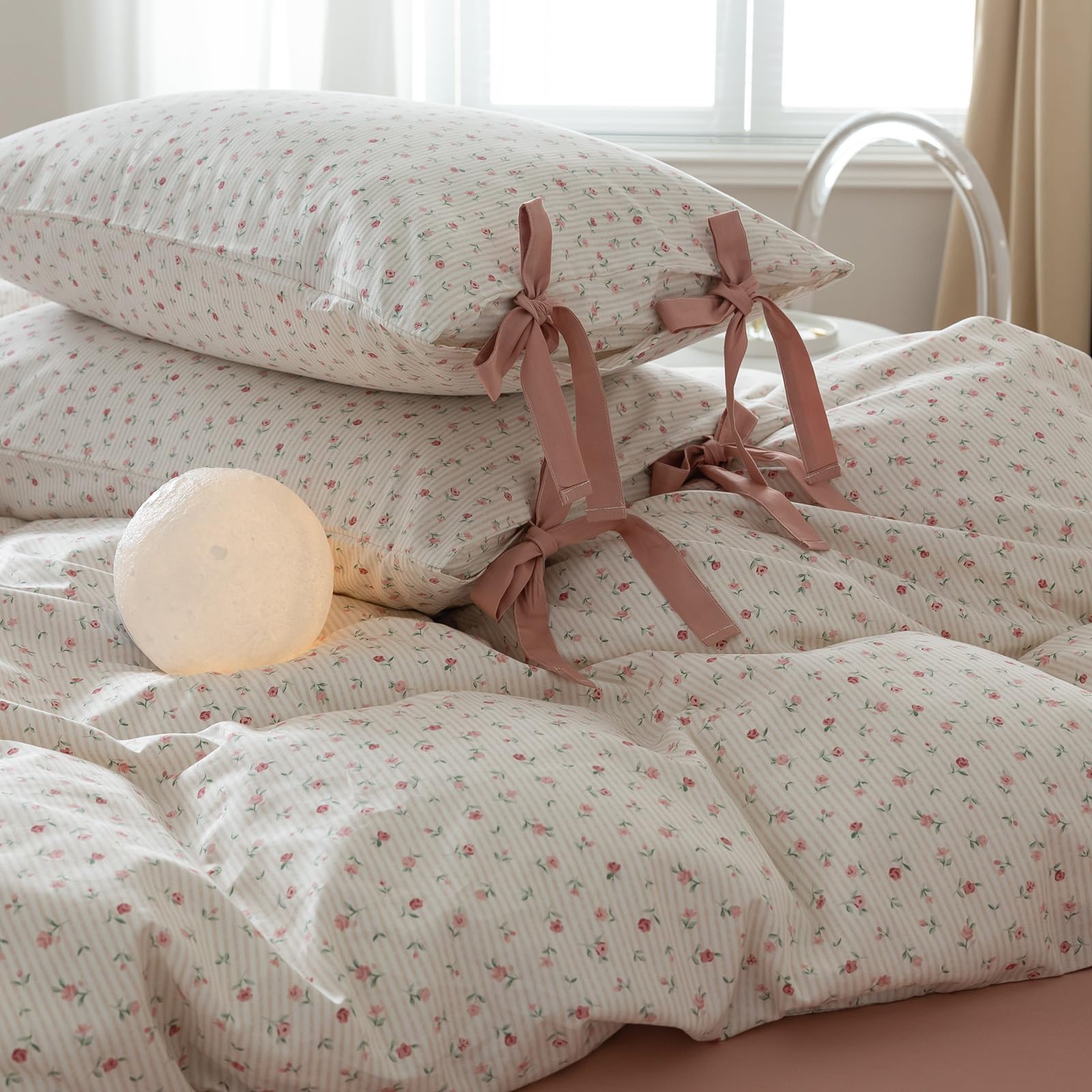 Foto 5 | Funda de Edredón Highbuy con Estampado de Flores Botánicas Doble Y 2 Fundas De Almohada - Venta Internacional