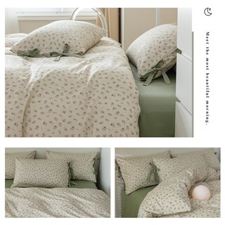 Foto 3 | Funda Nórdica Highbuy Floral Twin de Algodón con 2 Fundas de Almohada - Venta Internacional