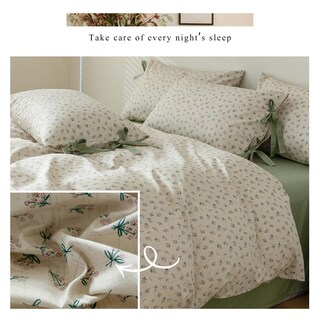 Foto 4 | Funda Nórdica Highbuy Floral Twin de Algodón con 2 Fundas de Almohada - Venta Internacional