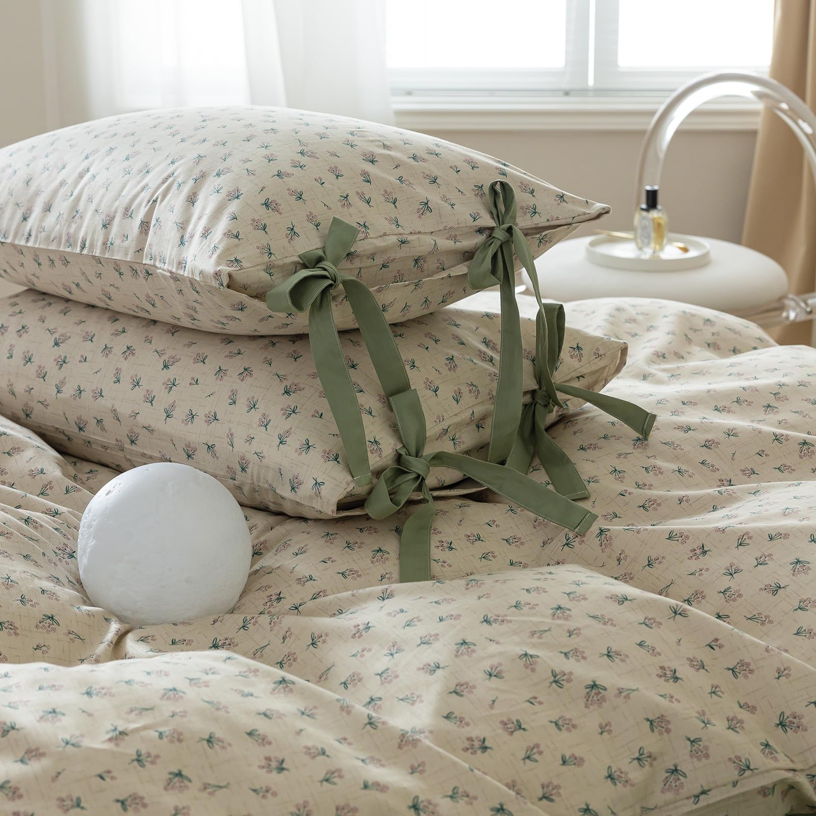 Foto 6 | Funda Nórdica Highbuy Floral Twin de Algodón con 2 Fundas de Almohada - Venta Internacional
