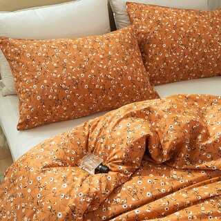 Foto 4 | Funda de Edredón Lifetb Garden Style con Estampado Floral Naranja Tamaño King - Venta Internacional