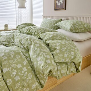Foto 4 | Funda Nórdica Lifetb Boho Floral Queen 100% Algodón color Verde - Venta Internacional